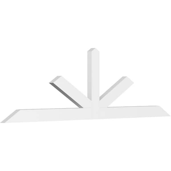 Ekena Millwork Saratoga 84 in. W x 24.5 in. H x 2 in. D Signature Polyurethane Bracket
