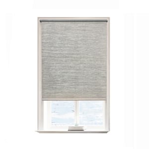 Taupe Polyester 32 in.W x 72 in.L Light Filtering Cordless Natural Fabric Roller Shades