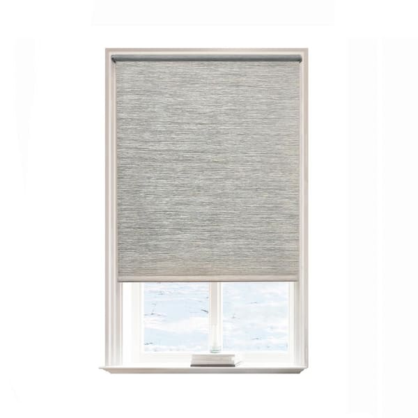 Lumi Taupe Polyester 36 in.W x 72 in.L Light Filtering Cordless Natural Fabric Roller Shades