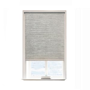 Taupe Polyester 50 in.W x 72 in.L Light Filtering Cordless Natural Fabric Roller Shades