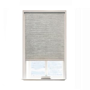 Taupe Polyester 55 in.W x 72 in.L Light Filtering Cordless Natural Fabric Roller Shades