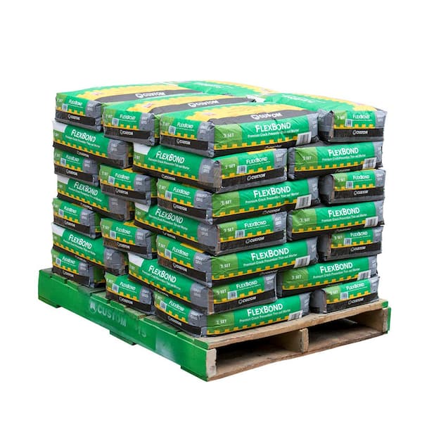 Custom Building Products FlexBond 50 lb. Gray Premium Crack Prevention Thinset Mortar (35 Bags / Pallet)