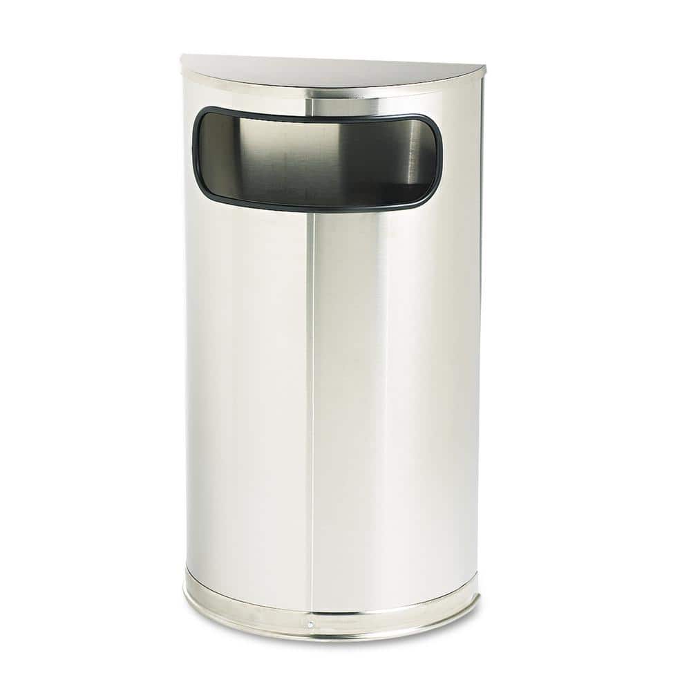 Can Do 7.9 Gallon Trash Can, Semi-Round Step On Kitchen Trash Can,  Stainless Steel - AliExpress