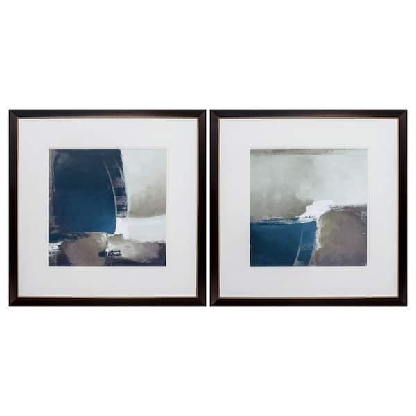HomeRoots Victoria Glass Metallic Bronze Wall Architectural Decor (Set of 2)