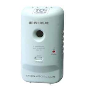 10-Year Sealed Battery-Operated Carbon Monoxide Detector Microprocessor Intelligence