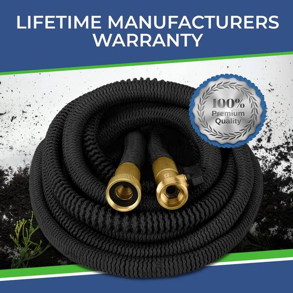 GrowGreen 3/4 in. x 75 ft. Heavy-Duty Expandable Garden Hose with Storage  Sack New and Improved GB-75-HD - The Home Depot