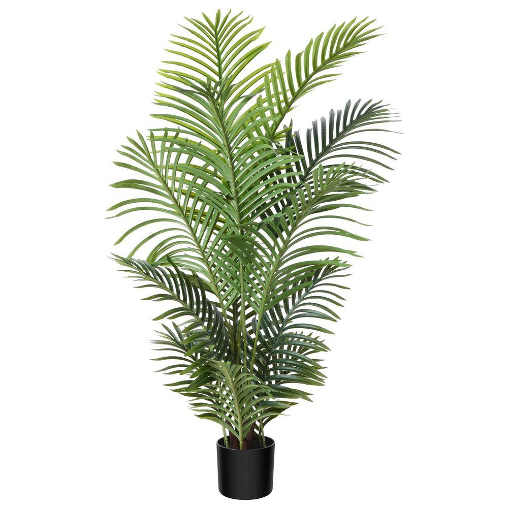 4 ft. Green Artificial Palm Plant in Pot