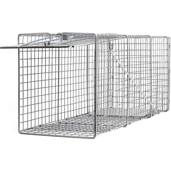 LifeSupplyUSA Large One Door Catch Release Heavy-Duty Humane Cage Live Animal Trap for Gophers and Other Similar Sized Animals(2-Pack)
