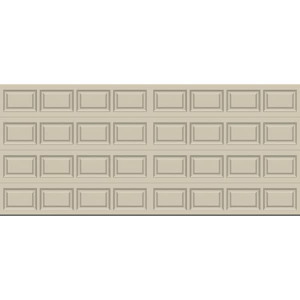 Clopay Classic Steel Short Panel 16 ft. x 7 ft. Insulated 18.4 R-Value Desert Tan Garage Door without windows