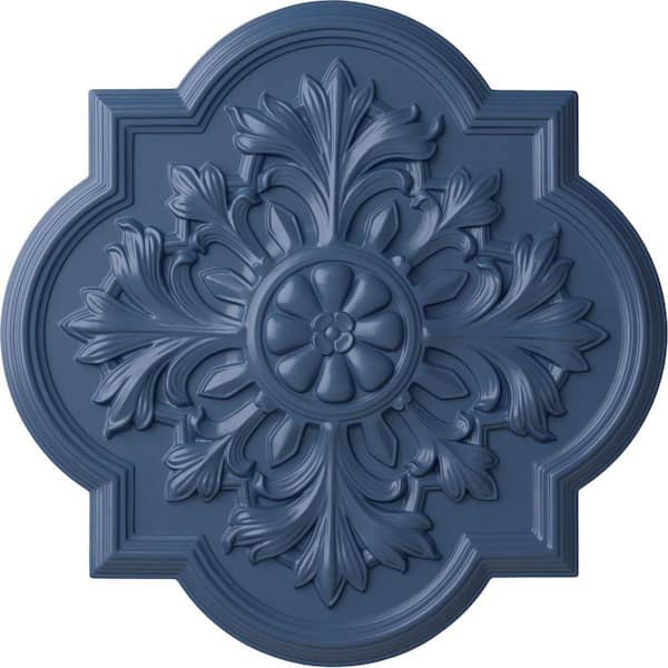 Ekena Millwork 20" x 1-3/4" Bonetti Urethane Ceiling Medallion (Fits Canopies upto 5-1/8"), Hand-Painted Americana