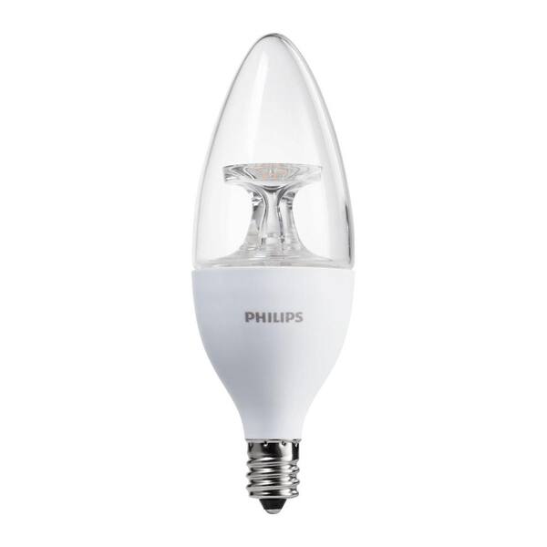 Philips 40-Watt Equivalent B11 Dimmable LED Light Bulb (12-Pack)