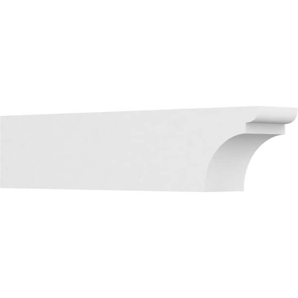 Ekena Millwork 6 in. x 8 in. x 36 in. Yorktown PVC Rafter Tail