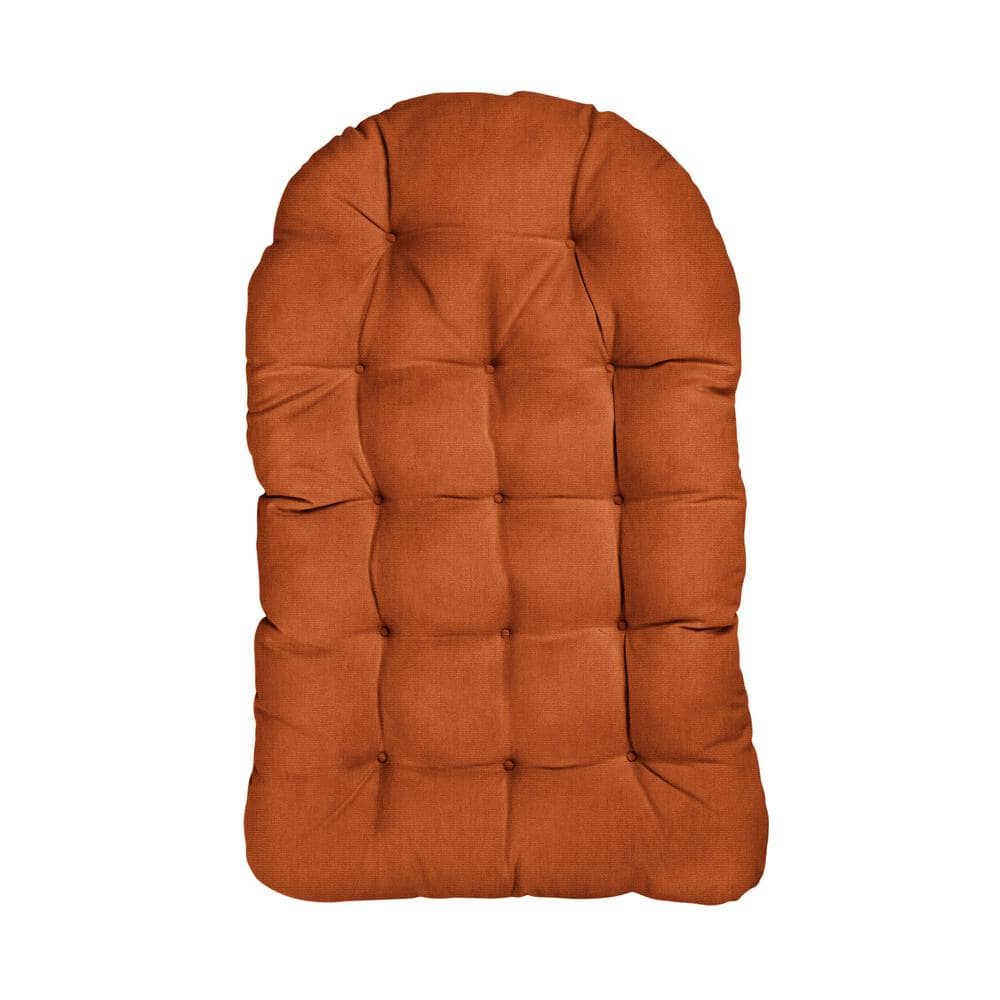 27 x 44 Sunbrella Egg Chair Cushion in Canvas Rust
