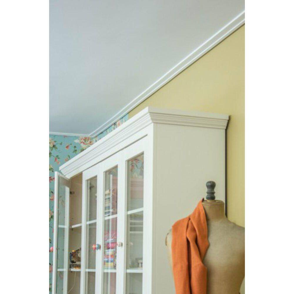 Primed White Polystyrene Crown Moulding Set of 42