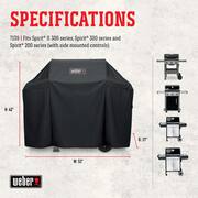Spirit E-315 3-Burner Natural Gas Grill with Grill Cover