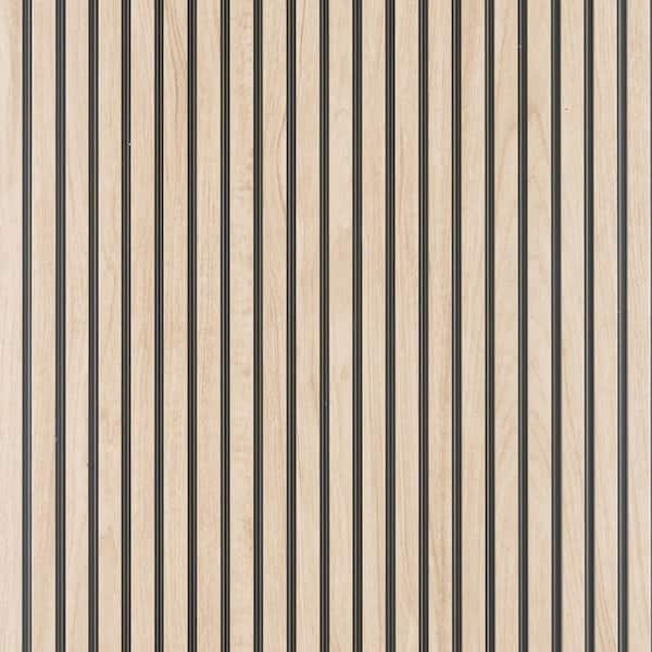 Mini Tambour Slats 5/16 in. x 1 ft. x 9.3 ft. Maple Glue-Up Decorative Foam Wood Slat Walls (20-Pack) 186 sq. ft.