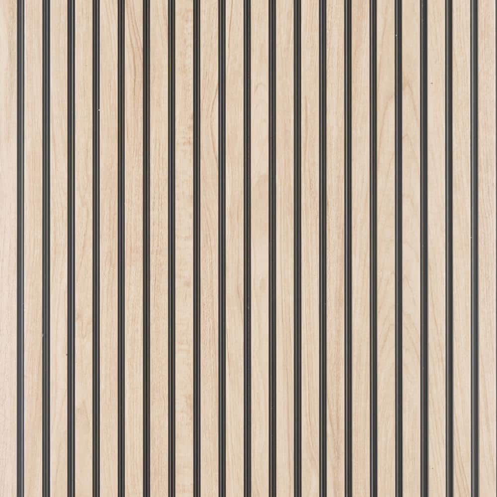 Maple 94.5" x 12" Polystyrene 3D Wood Slat Wall Panels
