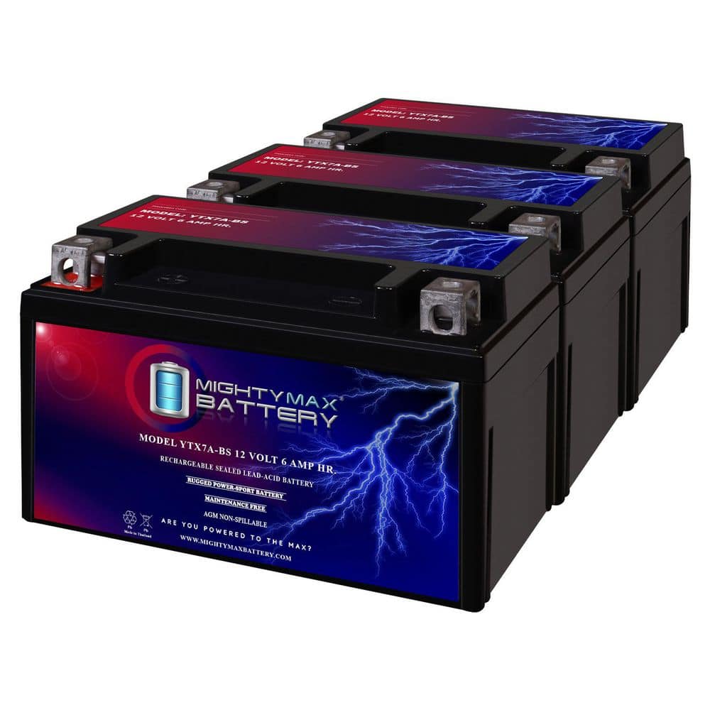 YTX7A-BS Battery for Tao Tao 50CC Scooter 2009 - 3 Pack price history on PriceWatchPro
