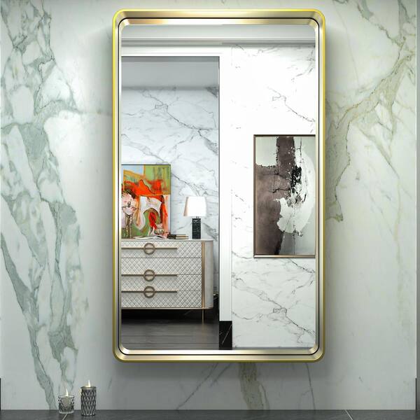 Gedy 2552-13 Planet Edge Vanity Mirror Polished 39 X 16 for sale online