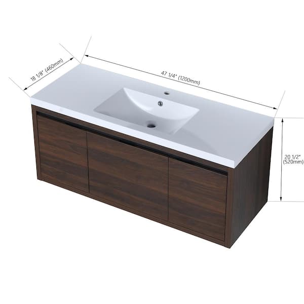 California 48-inch Vanity with Matte White Top