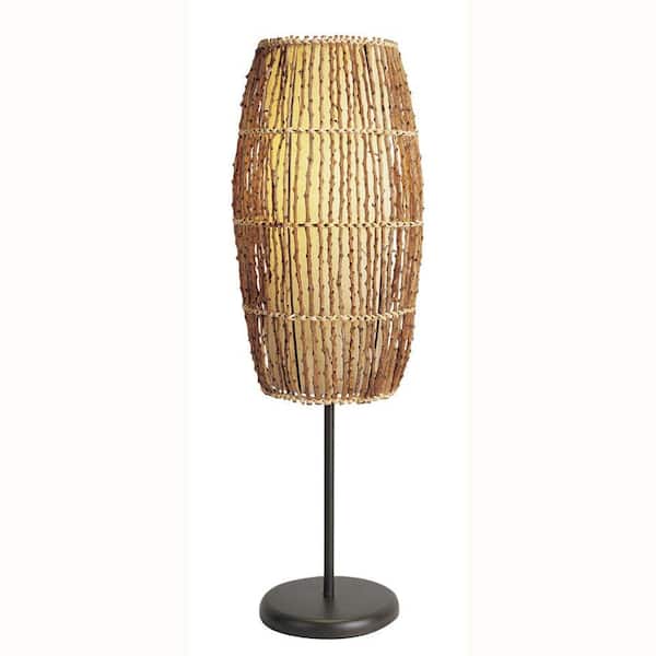 ORE International 31.5 in. Rattan Natural Table Lamp
