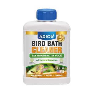 8 oz. Bird Bath Cleaner for Outdoor Fountains and Bowls, Safely Cleans Metal, Glass and Stone