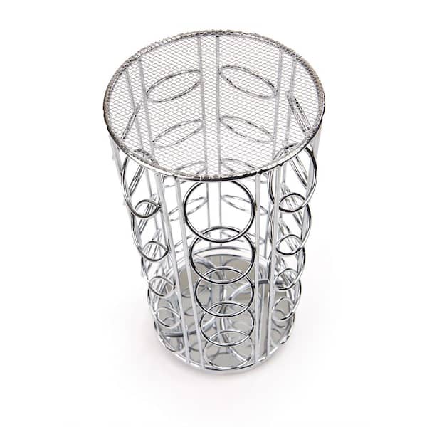 Mind Reader 360-Degrees Rotation Coffee Pod Carousel Storage Organizer, Silver