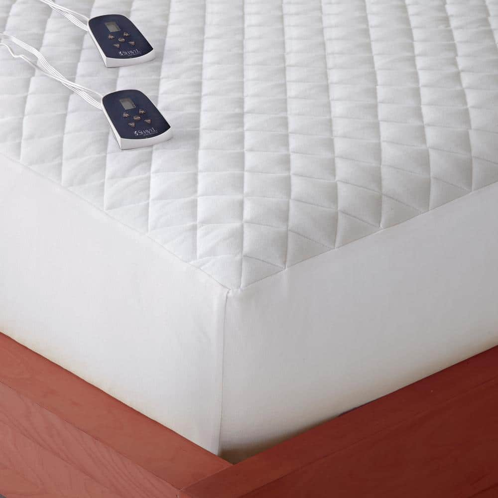 Micro Flannel Electric Queen Mattress Pad