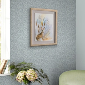 Sweet Alyssum Pale Seaspray Blue Non-Woven Paper Removable Wallpaper