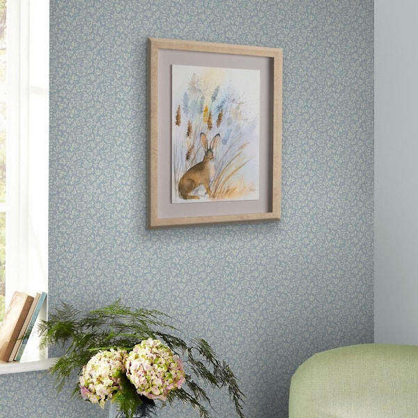 Laura Ashley Sweet Alyssum Pale Seaspray Blue Wallpaper