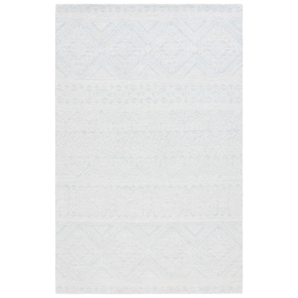 Micro-Loop 3 ft. x 5 ft. Light Gray/Ivory Geometric Diamond Chevron Area Rug price history on PriceWatchPro