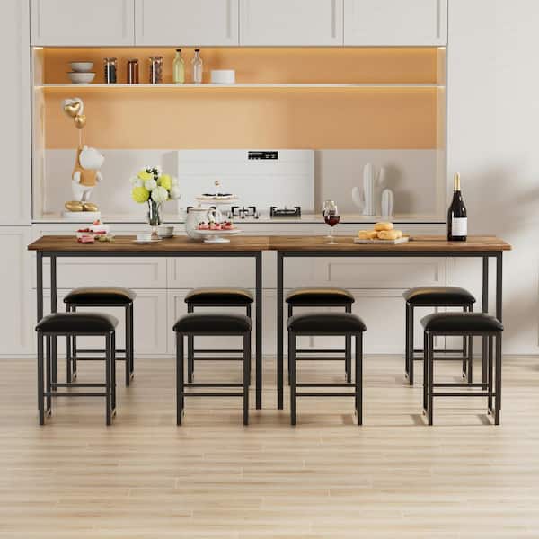 VECELO Compact Dining (Set for 4), Space-Saving Kitchen
