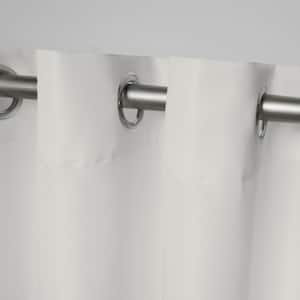 Cabana Vanilla Solid Light Filtering Grommet Top Indoor/Outdoor Curtain, 54 in. W x 84 in. L (Set of 2)