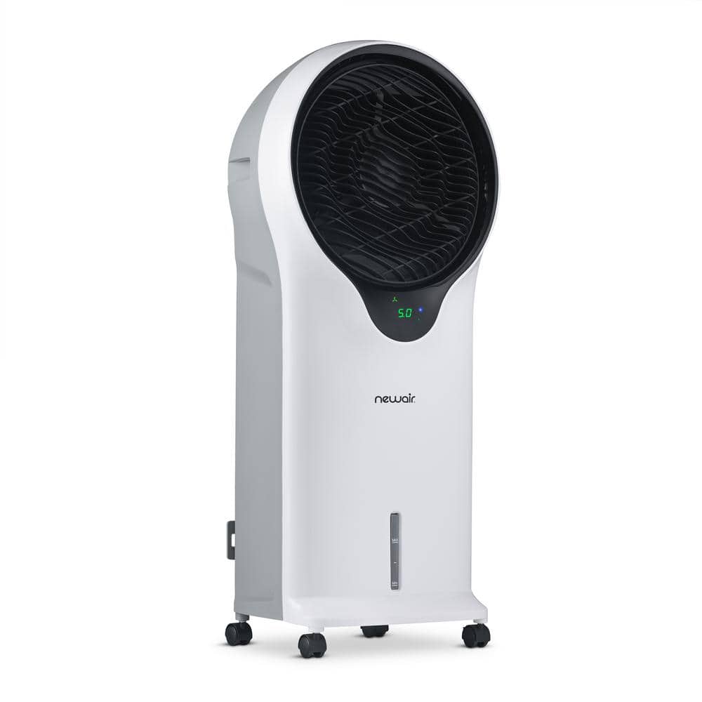 NewAir 470 CFM, 3 speed Portable Evaporative Cooler and Fan for 250 sq. ft. Cooling Area, White -  NEC500WH00