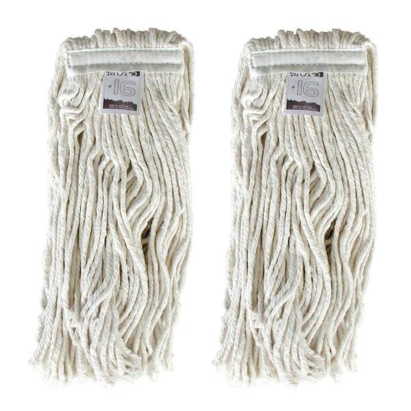 Ti-Dee American #16, 4-Ply Cotton Mop Head with Cut-Ends (2-Pack)