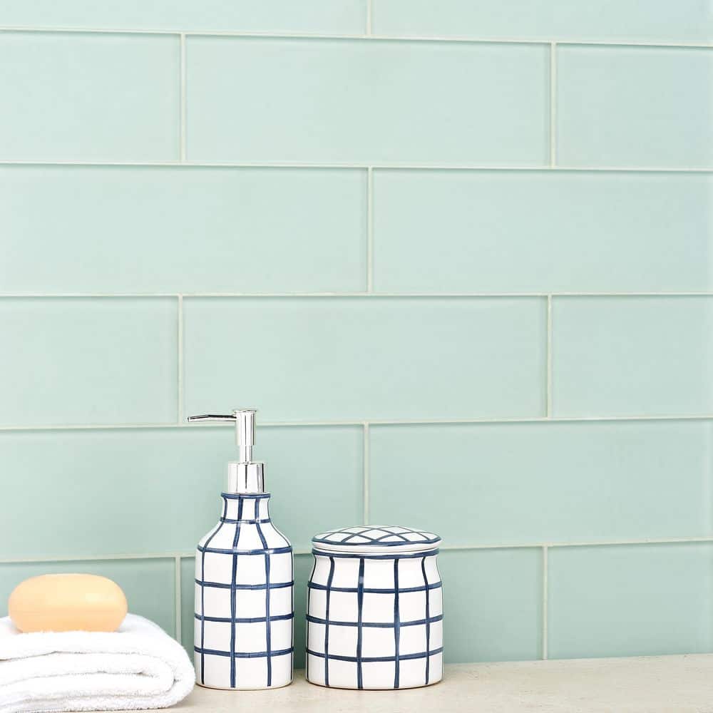 Turquoise Glass Subway Tile for Kitchen and Bathroom