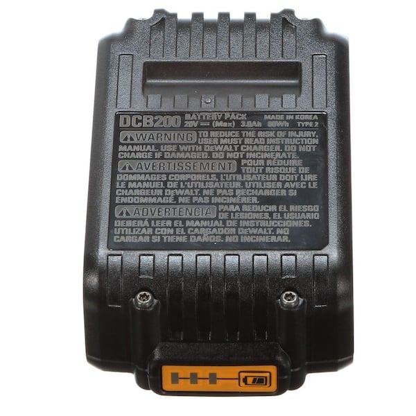 DEWALT 20V MAX Premium Lithium Ion 3.0Ah Battery Pack 2 Pack