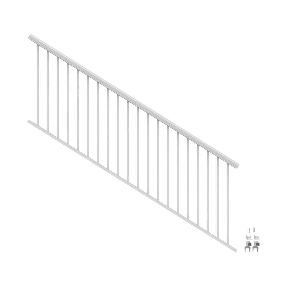 VersaRail Cambridge 8 ft. x 36 in. White Aluminum Decorative Rail Stair Kit price history on PriceWatchPro