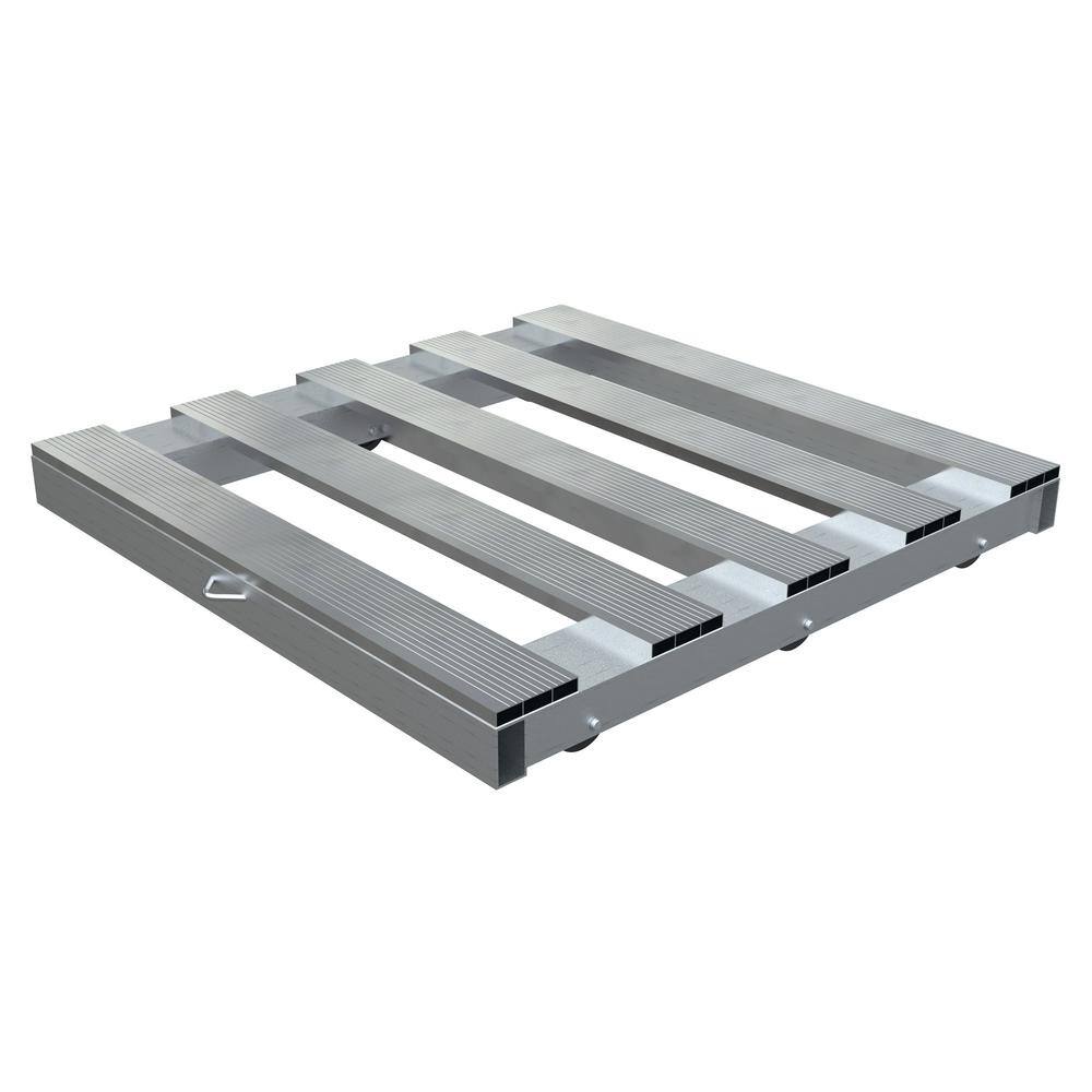 Magliner PDN424206 Aluminum Pallet Dolly – 6 Roller, 4000 Lb Capacity, 42x42 Inch, Non-Tilt For Easy Warehouse & Factory Moving
