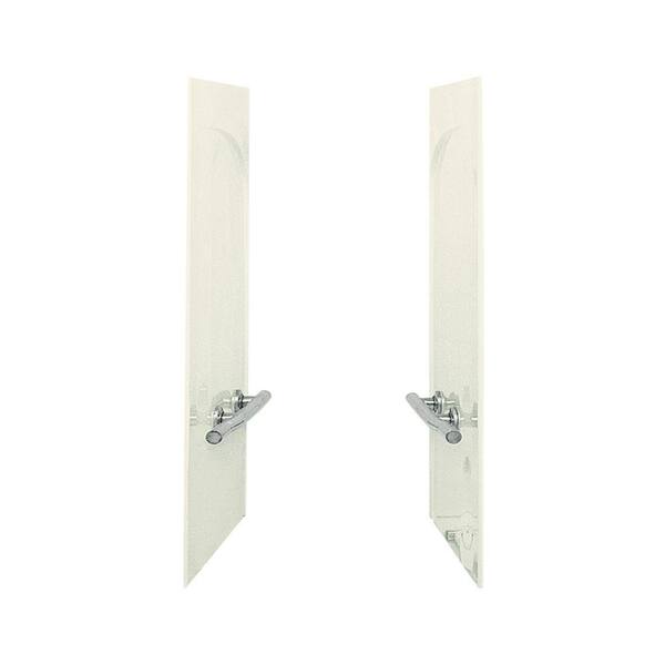 STERLING Acclaim 1-1/2 in. x 31-1/2 in. x 54 in. 2-piece Direct-to-Stud Bath and Shower End Wall Set with Grab Bars in Biscuit