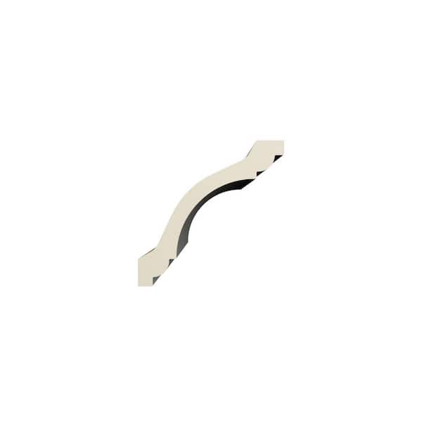 Ekena Millwork Maisie 3.5 in. D x 5 in. W x 96 in. L Polyurethane Crown Moulding