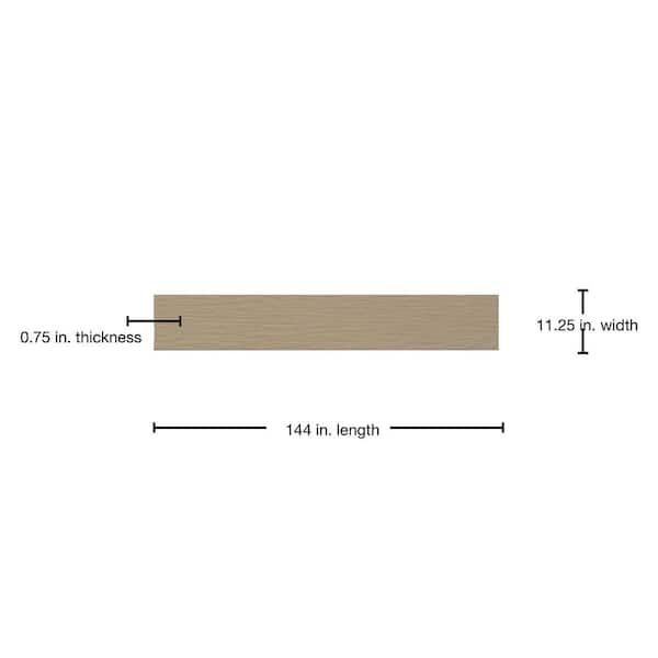 James Hardie Hardie Trim HZ10 0.75 in. x 11.25 in. x 12 ft. Primed