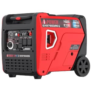 7600-Watt Remote Electric Start Gas and Propane Powered Inverter Generator with 322cc OHV Engine and CO Sensor Shutdown