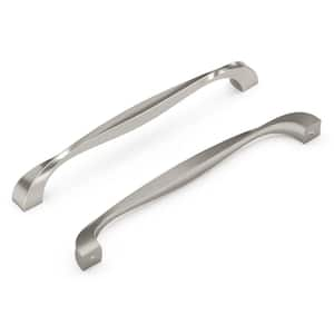 Twist Collection Pull 192 mm Center-to-Center Satin Nickel Finish