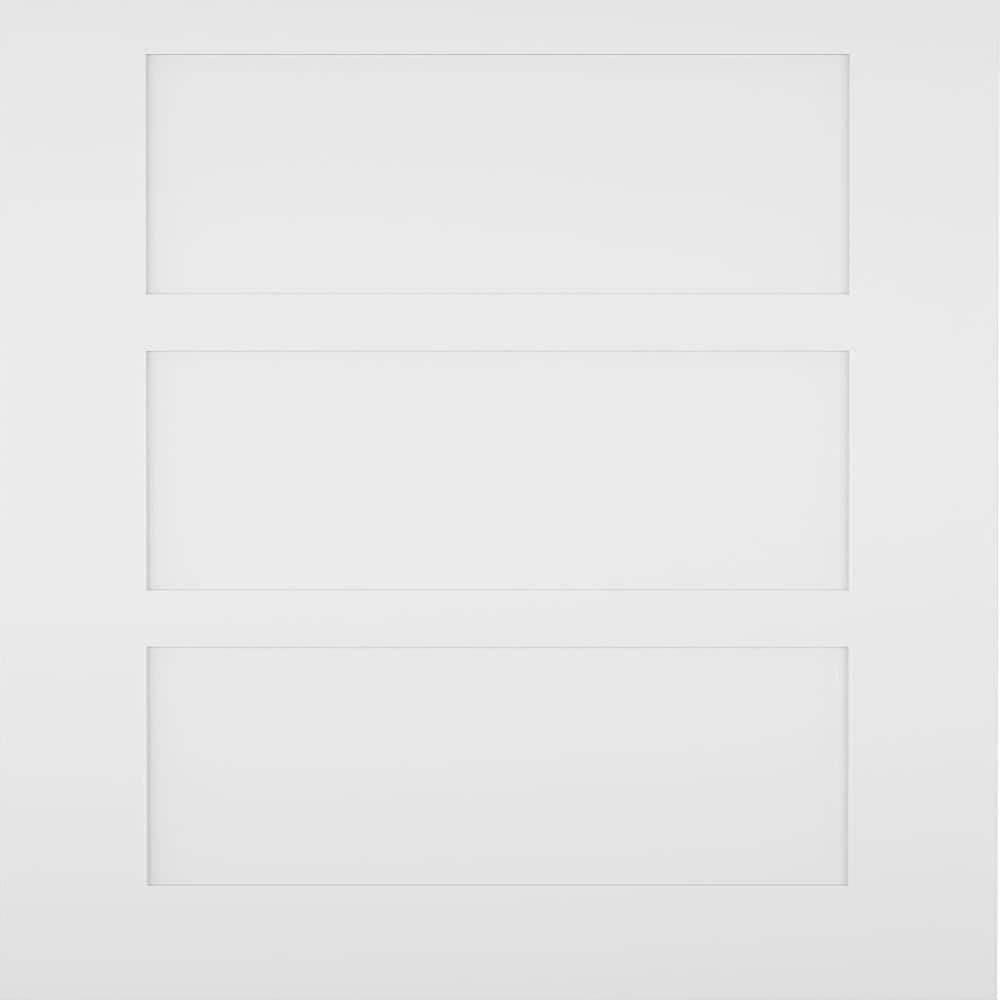 Luxer Home Design 30 in. x 80 in. White Primed 3 Panel Shaker Solid Wood Interior Door Slab (3PWPSK1383080) price history on PriceWatchPro