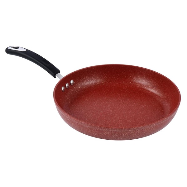 Ozeri 8 Stone Earth Frying Pan by , with 100% APEO & PFOA-Free Stone-Derived Non-Stick Coating from Germany, Red