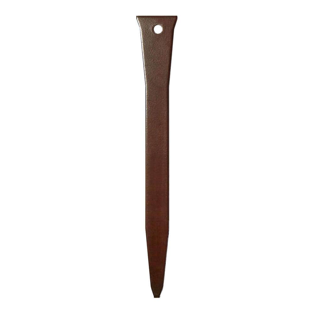 12 in. x 10-Gauge Brown Steel Edging Stake