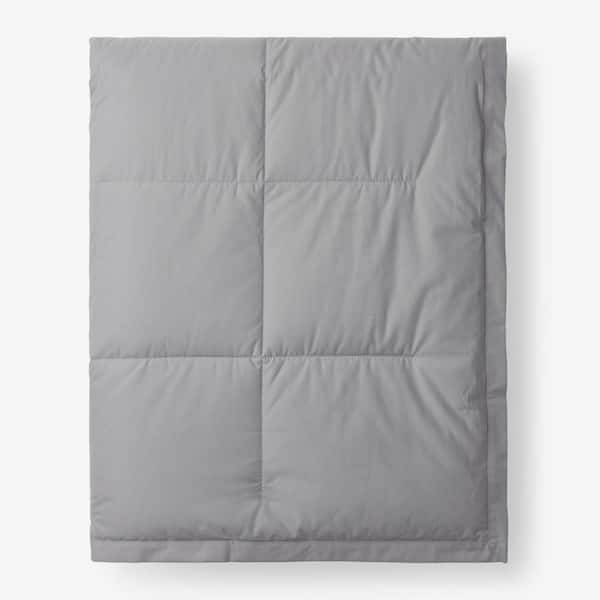 The Company Store LaCrosse LoftAIRE Rec Down Alternative Light Gray Cotton King Blanket