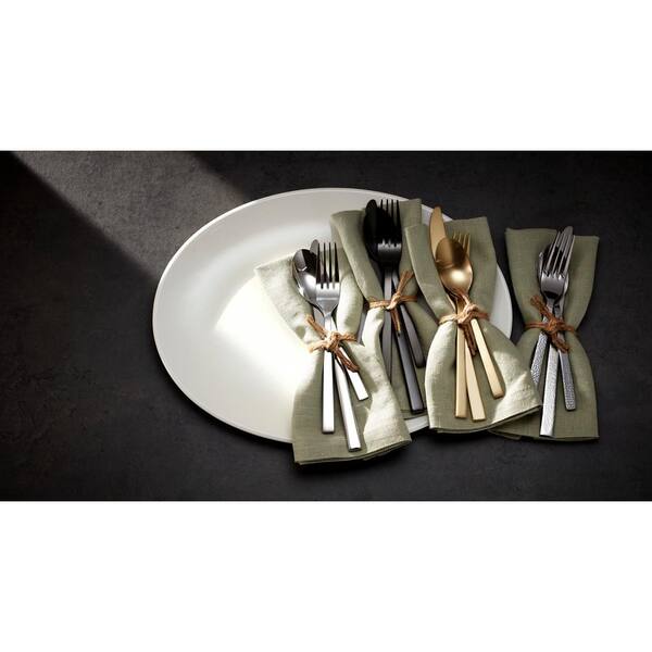 Oneida Chefs Table - Set Posate 20 Pezzi In Acciaio Inox 18/0, Design Moderno, Argento