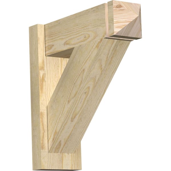 Ekena Millwork 6 in. x 18 in. x 18 in. Douglas Fir Traditional Arts and Crafts Rough Sawn Outlooker